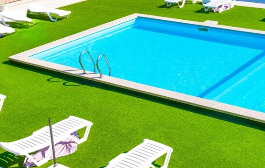 Artificial Grass Pool Area