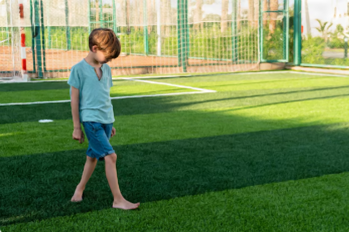 Child-safe synthetic turf