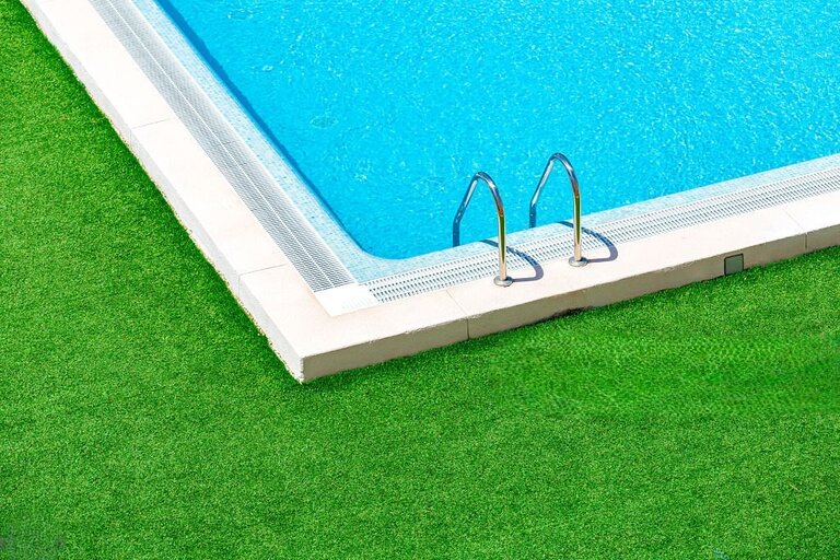 Artificial Grass Pool Area